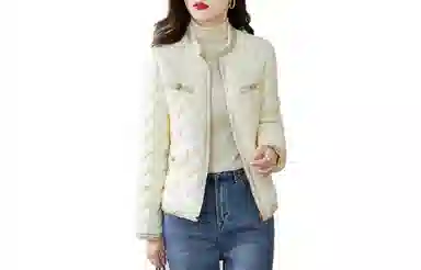 【dme】 优雅小香风纯色轻盈羽绒服 女款