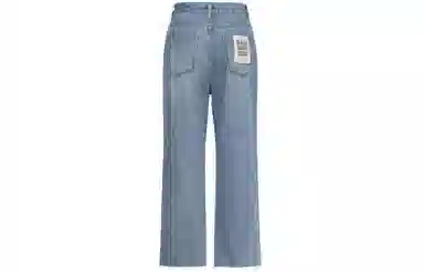 美洋 怀旧毛边牛仔裤 女款 蓝色