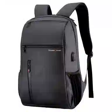 维多利亚旅行者 大容量多功能 复合材料 双肩包 男款 黑色