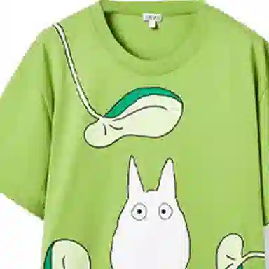 LOEWE x Totoro SS21 T-Shirt Green