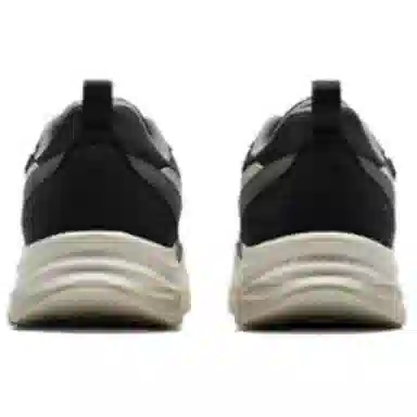 特步 舒适简约防滑耐磨 低帮 休闲跑步鞋 男款 黑灰