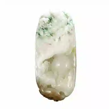 玉说 生肖龙把件 酱紫冰白绿白料龙行天下款 独山玉 玉石摆件雕件