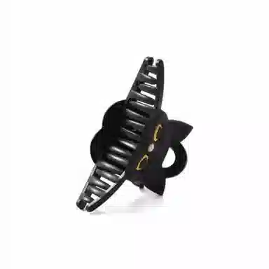 零界 可爱猫咪爱心亮面鲨鱼夹趣味大眼呆萌简约造型感日常通勤 亚克力 发夹 男女同款情侣款