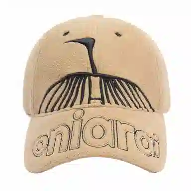 鬼洗 石器时代古鸟刺绣 聚酯纤维 鸭舌帽 男女同款情侣款