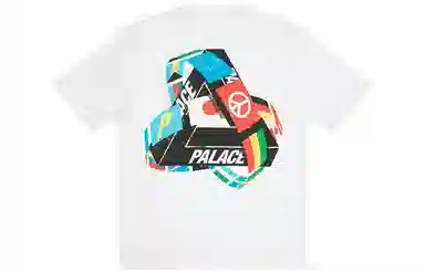 PALACE National Flag Triangle Print Short Sleeve T-shirt T