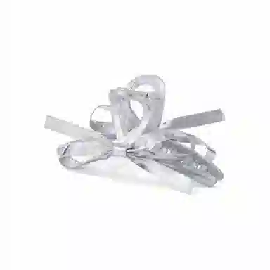 零界 蝴蝶结皮质液态银亮面鲨鱼高级感造型梦幻小众 亚克力 发夹 女款