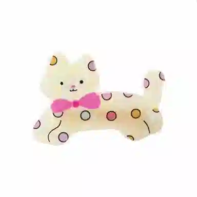 零界 猫猫狗狗骨头侧边可爱少女感卡通童趣百搭日常发饰 亚克力 发夹 女款