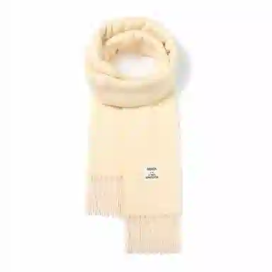 啄木鸟 秋冬清新文艺高级感纯色 韩系百搭保暖加厚防寒 聚酯纤维 绒线围巾 男女同款情侣款