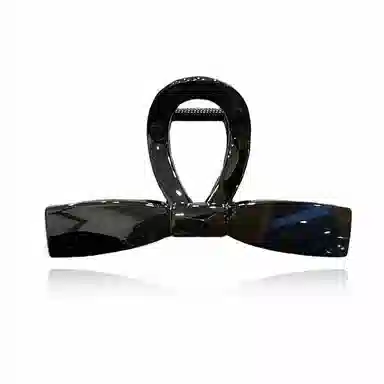 零界 蝴蝶结简约亮面抓夹优雅复古大气百搭日常通勤出行头饰 亚克力 发夹 女款