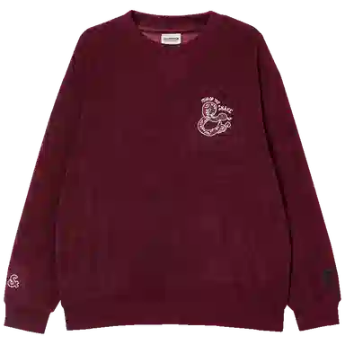 JACK JONES CNY Crewneck Sweatshirt Burgundy