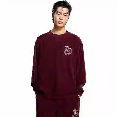 JACK JONES CNY Crewneck Sweatshirt Burgundy
