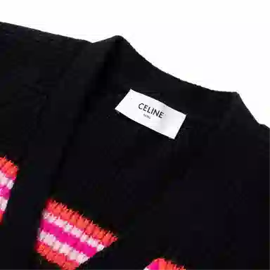 CELINE V-Neck Knit Sweater