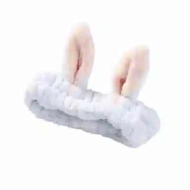 简应舒 洁面工具毛绒可爱发箍洗脸专用敷面膜用秋冬洗漱头套 法兰绒 发带 女款