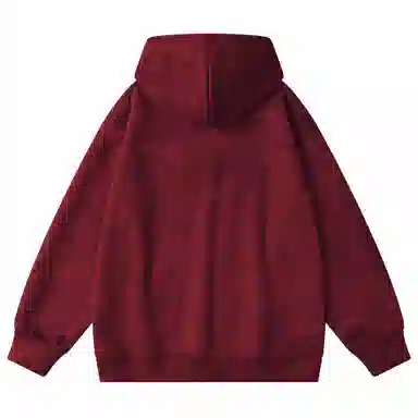 大卫贝肯 美式复古简约字母印花休闲宽松重磅百搭舒适连帽套头卫衣 男女同款