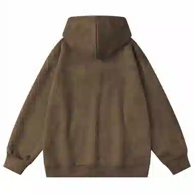 大卫贝肯 美式复古简约字母印花休闲宽松重磅百搭舒适连帽套头卫衣 男女同款