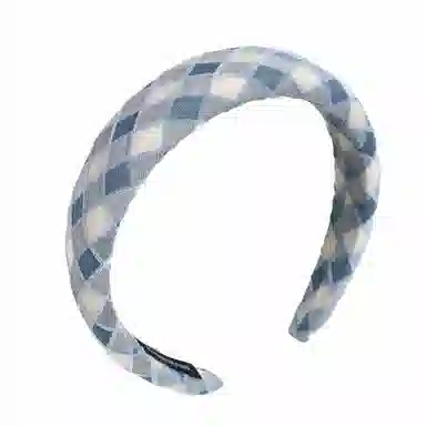 彤彤兔 格子复古海绵高颅顶显脸小时尚头箍外出百搭发饰 涤纶 发箍 女款