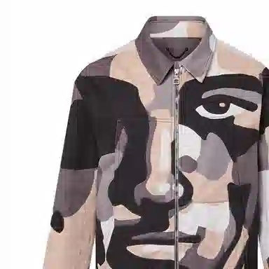 Louis Vuitton FW23 Geometric Portrait Denim Jacket