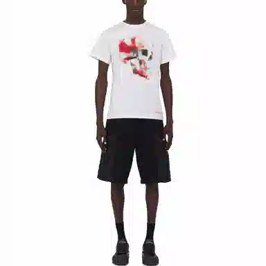 Alexander McQueen Obscured Skull T-Shirt T