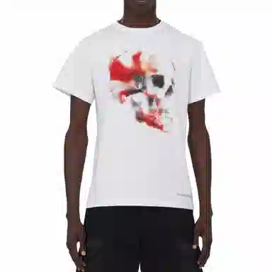 Alexander McQueen Obscured Skull T-Shirt T