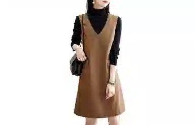 【dme】 纯色气质时尚高级感无袖连衣裙