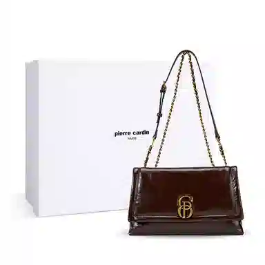 Pierre Cardin Vintage Waxed Leather Shoulder Bag