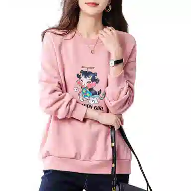 【dme】 套头圆领休闲卫衣 女款