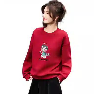 【dme】 套头圆领休闲卫衣 女款