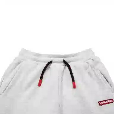 李宁儿童 运动生活系列 龙年新年系列 纯色中腰束脚宽松针织运动裤 儿童款 花灰深南极灰