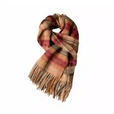 心水好物 韩系秋冬拼色格子保暖防寒百搭 绒线围巾 男女同款情侣款