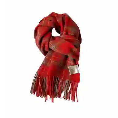 心水好物 韩系秋冬拼色格子保暖防寒百搭 绒线围巾 男女同款情侣款