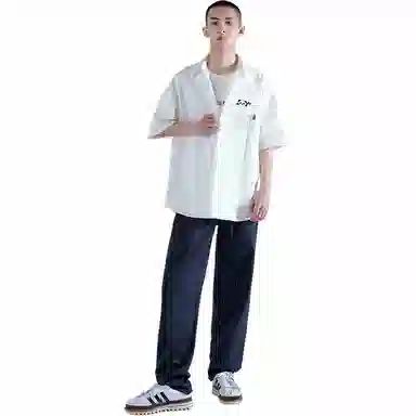 CLOT Panda Pocket Polo Shirt White