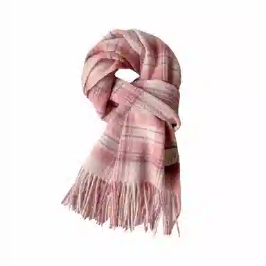 心水好物 韩系秋冬拼色格子保暖防寒百搭 绒线围巾 男女同款情侣款