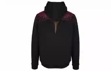 Marcelo Burlon Wing Print Hoodie Black