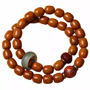 書卓 天时地利 双圈玛瑙盘串 国风绕指柔盘玩 佩戴佛珠好运 手工打磨 紫金鼠 菩提类手串 男女同款情侣款