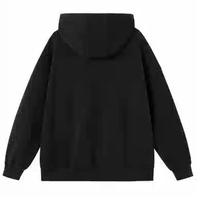 大卫贝肯 美式复古简约百搭休闲宽松套头连帽卫衣 男女同款 黑色