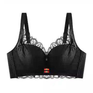 欧迪芬 舒适聚拢上托纯欲蕾丝全包软支撑侧收防外扩无钢圈文胸 女款