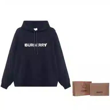 Burberry Logo Hoodie Black