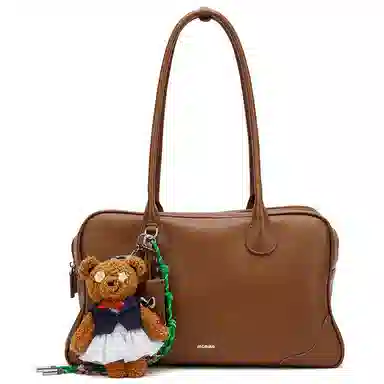 MCMIKO Boston Shoulder Bag Caramel Brown
