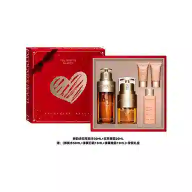娇韵诗 经典黄金双萃修护精华弹簧组合礼盒护肤套装 淡纹提亮滋润紧致 四件套