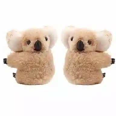 零界 呆萌考拉 立体毛绒趣味卡通 可夹书包 刘海夹子 创意时尚百搭边夹 布艺 发夹 女款