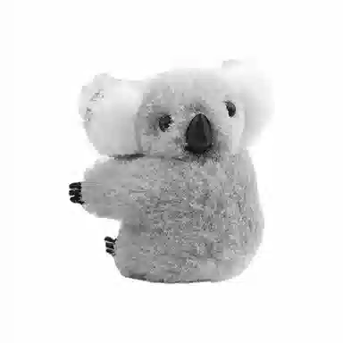 零界 呆萌考拉 立体毛绒趣味卡通 可夹书包 刘海夹子 创意时尚百搭边夹 布艺 发夹 女款