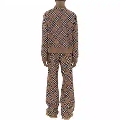 Burberry Check Wool Blend Harrington Jacket