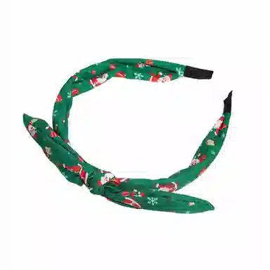 彤彤兔 蝴蝶结雪花印花布艺 布料 发箍 女款