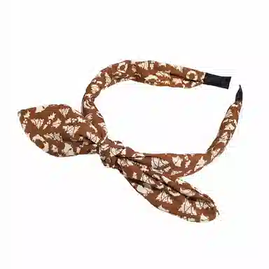 彤彤兔 蝴蝶结雪花印花布艺 布料 发箍 女款