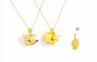 【一款两戴赠蛇宝宝吊坠】 迎百宝 九尾灵狐 好运  新中式国潮珐琅彩幸运转运狐狸项链 蛇年本命轻奢高级感精致可爱锁骨链 男女同款情侣款