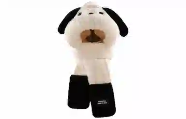 优幽兰 时尚百搭设计感帽子围巾手套一体女韩版可爱冬季防风毛绒围脖连帽加厚护耳骑行保暖三件套东北防寒 聚酯纤维 绒线帽 女款