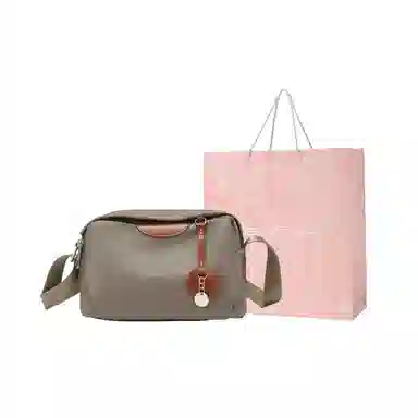 稻草人 休闲 牛津布 帆布包手机包斜挎包 女款 大象灰