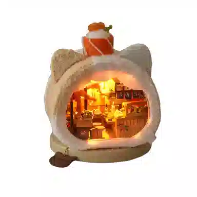 欧洛伊 毛绒家族小屋制作 创意玩具益智 拼装模型