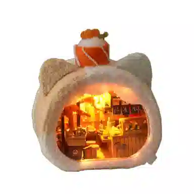 欧洛伊 毛绒家族小屋制作 创意玩具益智 拼装模型