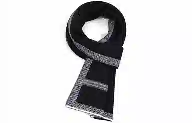 优幽兰 秋冬韩版显脸小围脖商务休闲挂脖实用颈套防风防寒高级感穿搭大牌 绒线围巾 男款